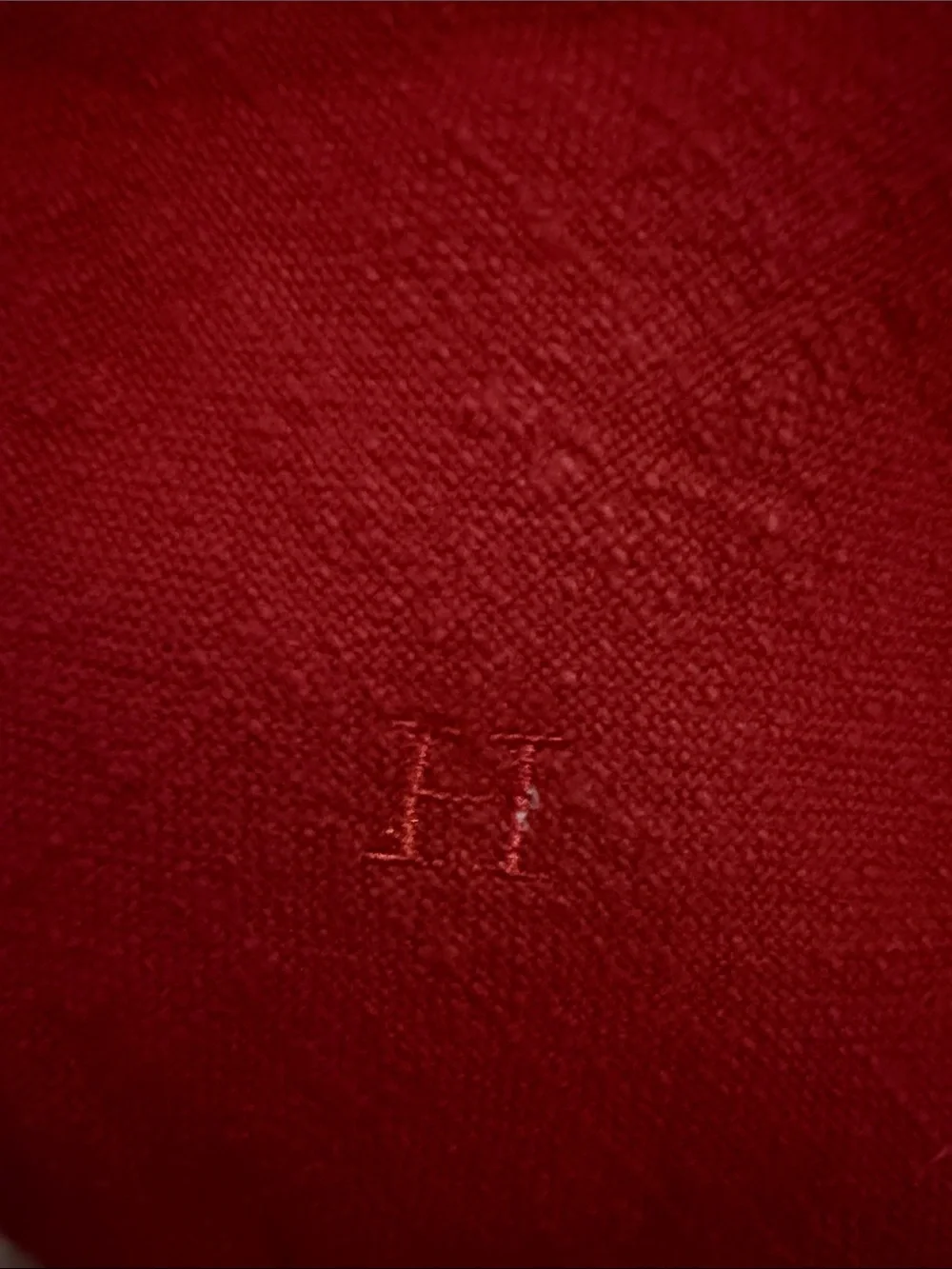 Pottery Barn Solid Red Dinner Napkins